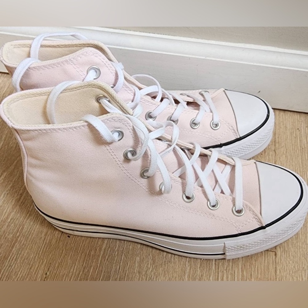 light pink platform converse (size 8.5)